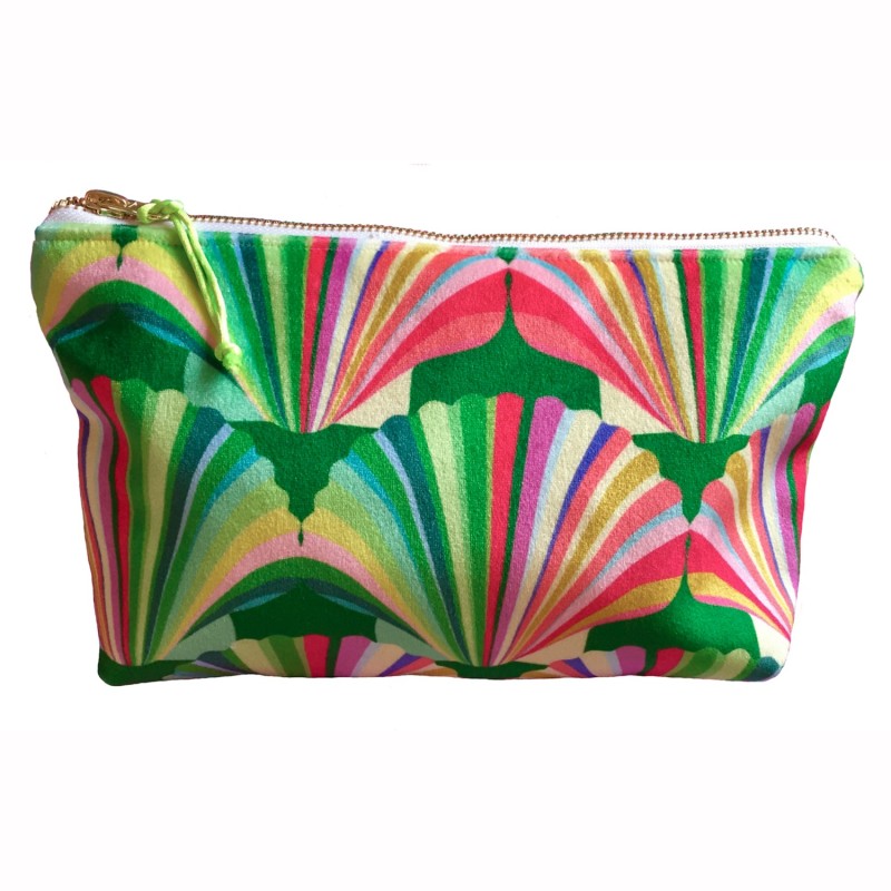 Thumbnail of Luxury Rainbow Velvet Cosmetic Bag image