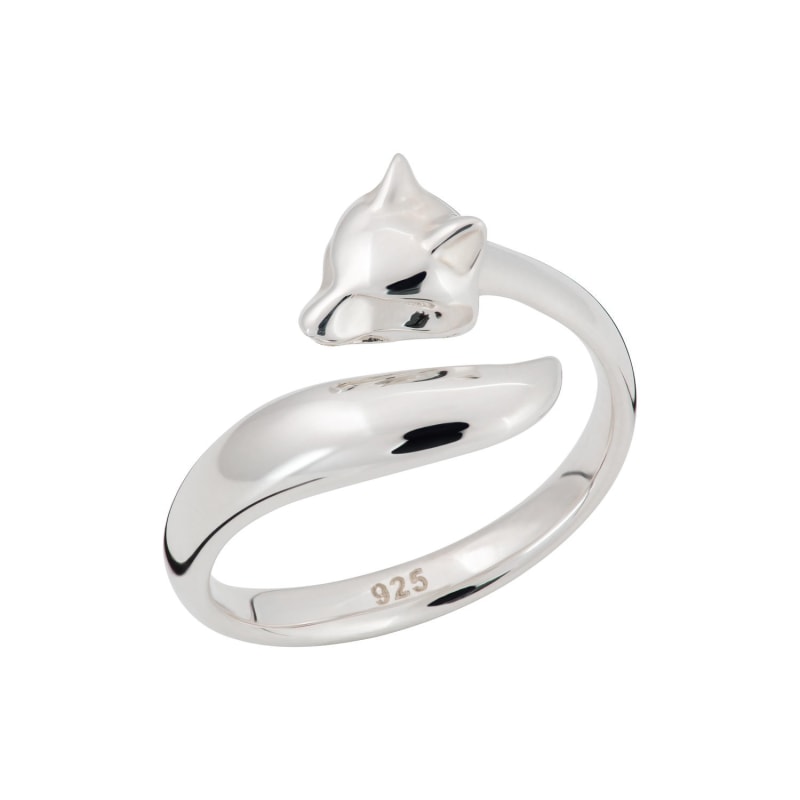 Thumbnail of Sterling Silver Adjustable Fox Ring image