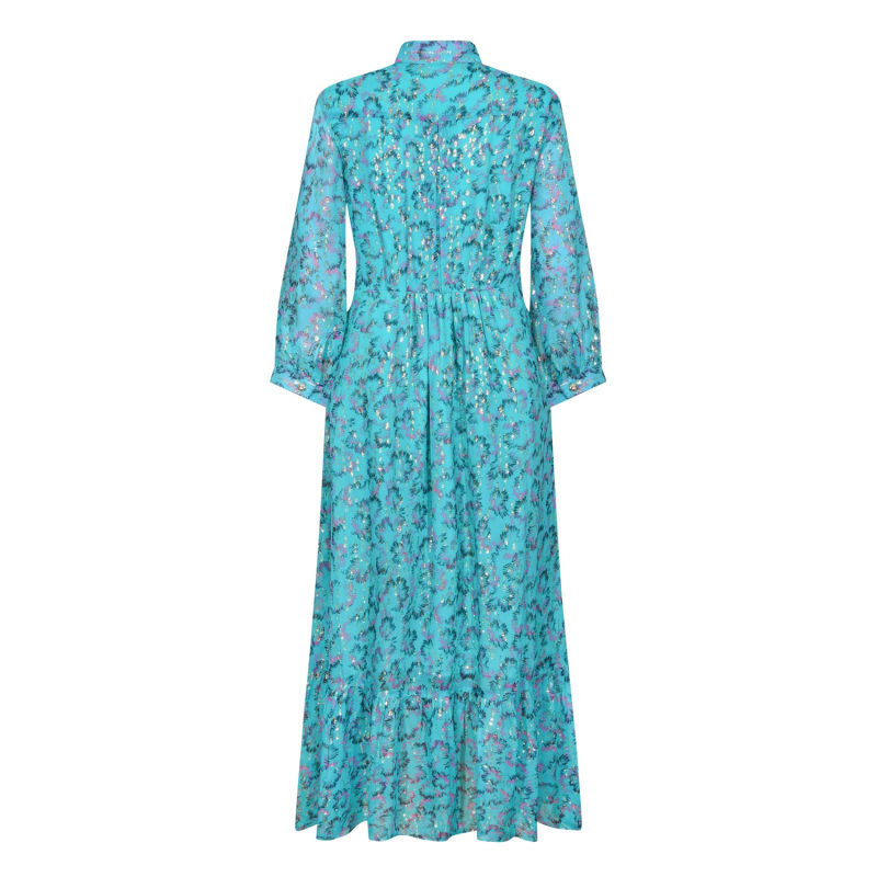 Thumbnail of Anastasia Dress Aqua Awakening Print image