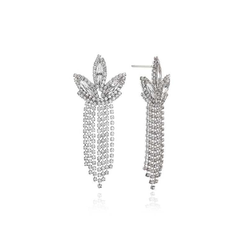 Thumbnail of Serenity Cubic Earrings In White Gold image