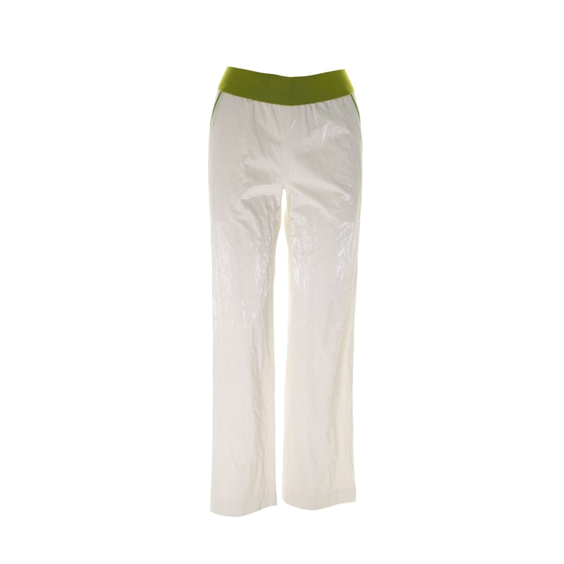 Thumbnail of White Whet Look Trousers image