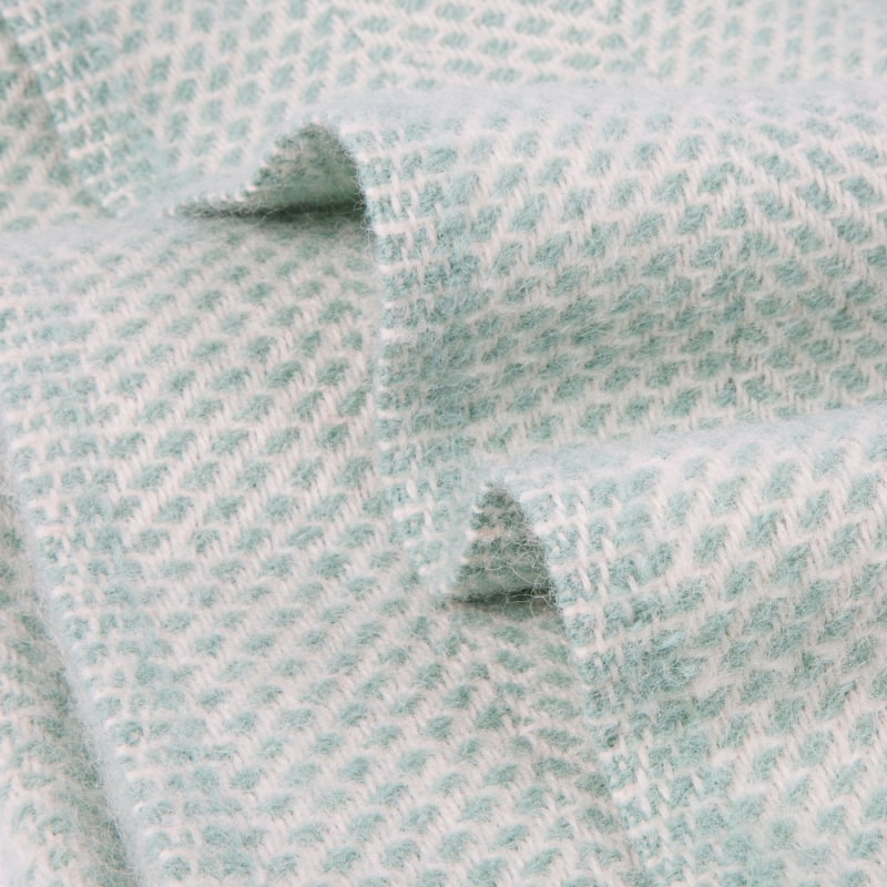 Thumbnail of Evening Tales Pure New Wool Blanket - Mint Blue image