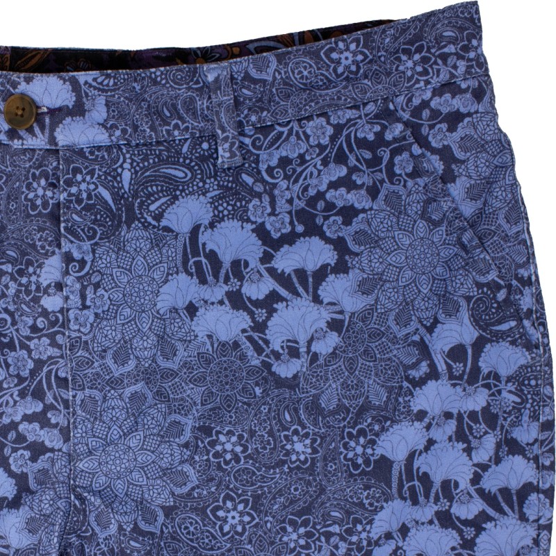 Thumbnail of John Lux Paisley Floral Navy image