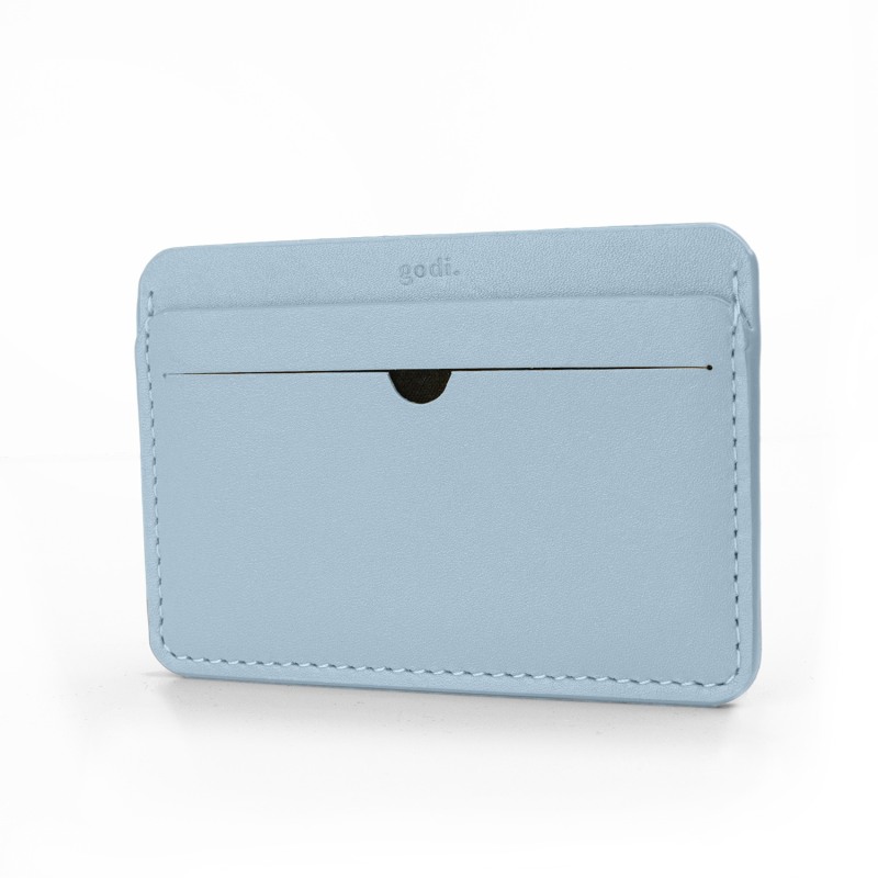 Handmade Coin & Card Leather Wallet - Cobalt Blue by godi.