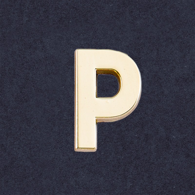 Thumbnail of Golden Letter P Pin image