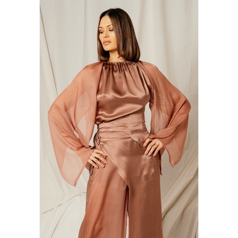 Thumbnail of Cape Sleeve Halter Copper image