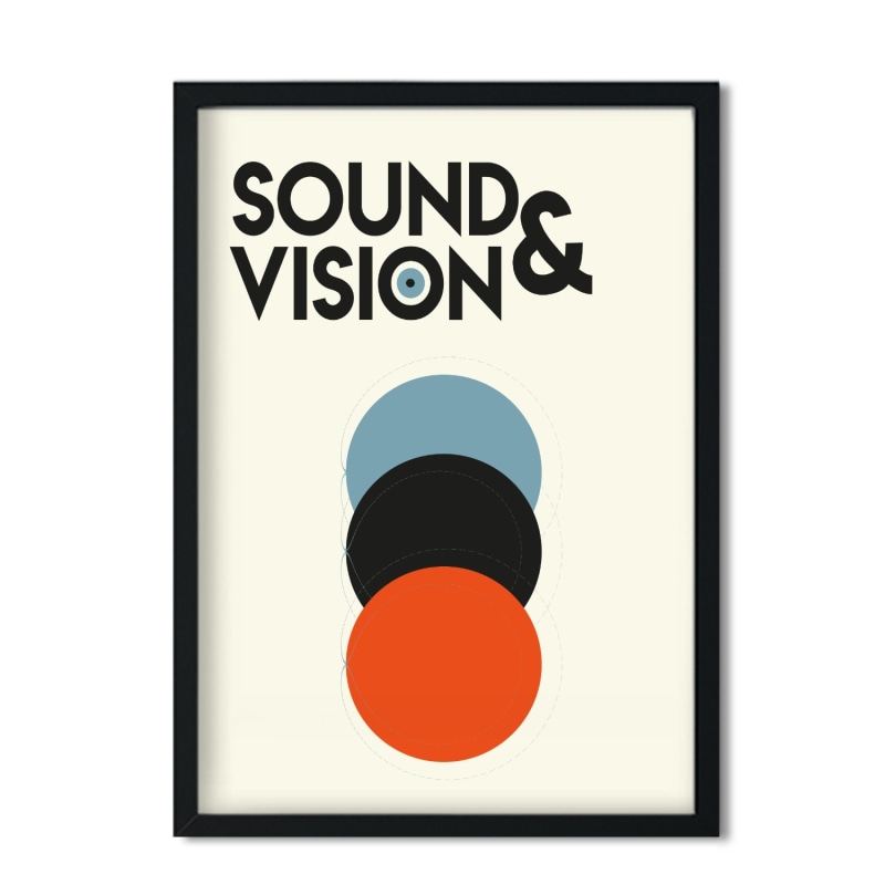 Sound & Vision David Bowie Retro Giclée Art Print | Fanclub | Wolf