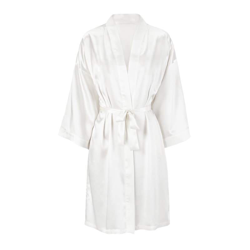 Thumbnail of Mulberry Silk Robe - White image