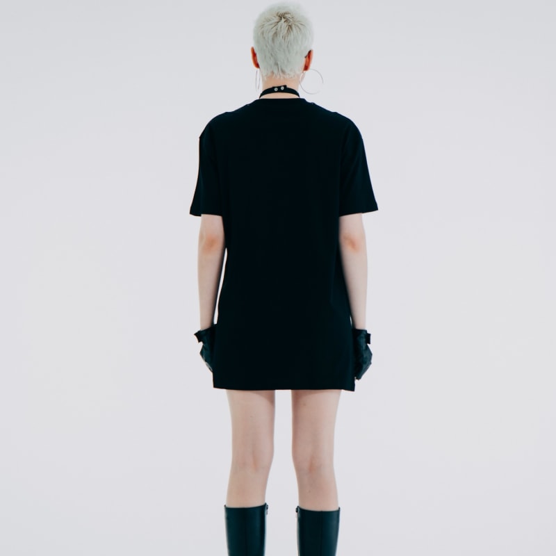Thumbnail of Qr Code Mini Dress - Black image