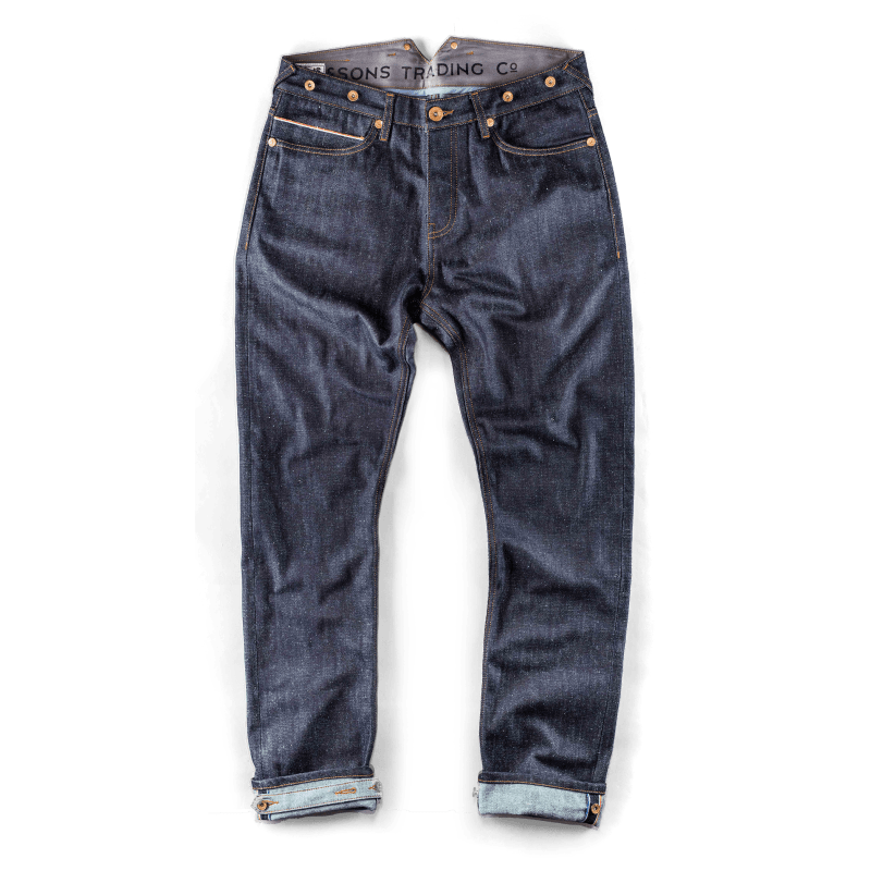 The New Frontier 14Oz Selvedge Anti-Bac Raw Denim Jeans by &SONS Trading Co