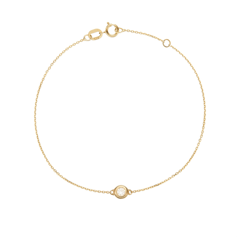 Thumbnail of Solid Gold Floating Diamond Bracelet image