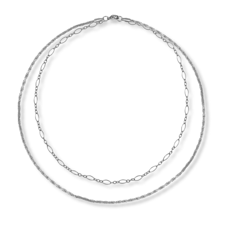 Thumbnail of Silver Delicate Layered Chain image