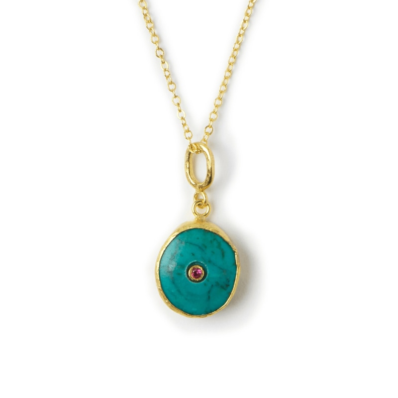 Thumbnail of Amalfi Turquoise Pendant Necklace image