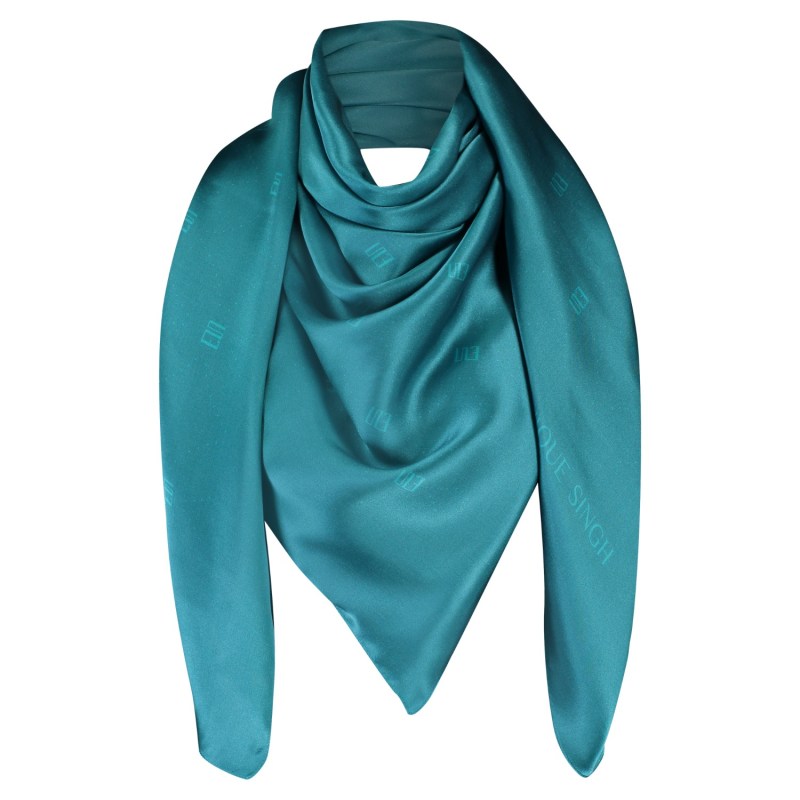 Thumbnail of Unapologetic Silk Monogram Shawl image