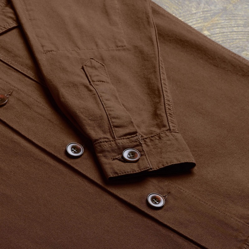 Thumbnail of The 3003 Buttoned Workshirt - Brown image