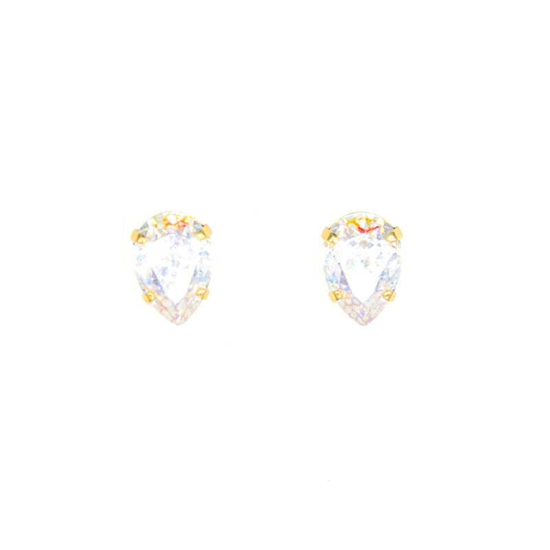 Thumbnail of White Patina Drop Stud Earrings image