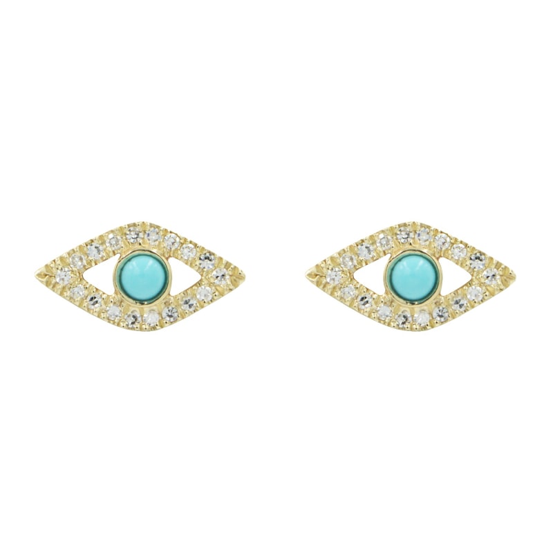 Thumbnail of Turquoise Evil Eye Studs image