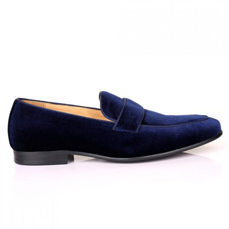 Alfred Velvet Loafers – Navy | DAVID WEJ | Wolf & Badger