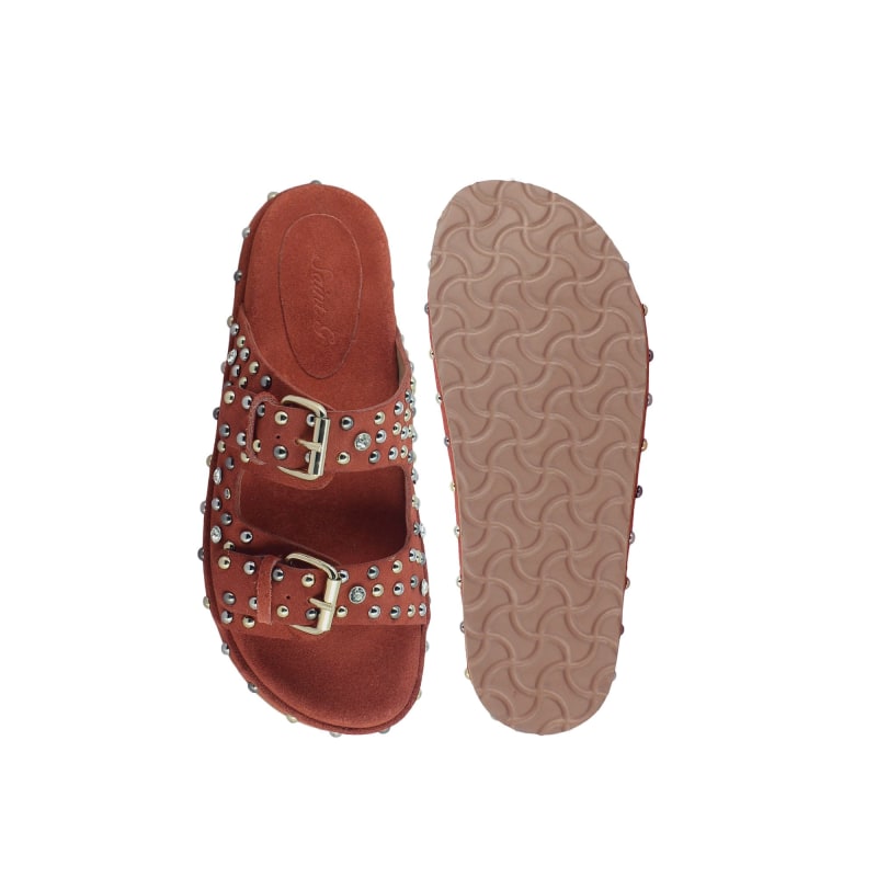 Burnt orange sandals best sale