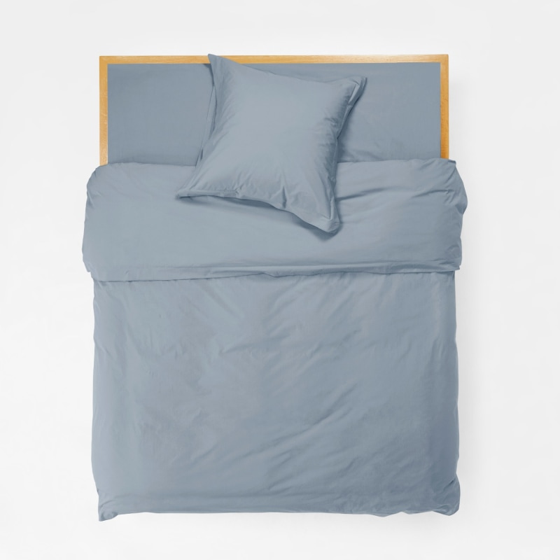 Thumbnail of Queen Fitted Sheet In Half Blue image