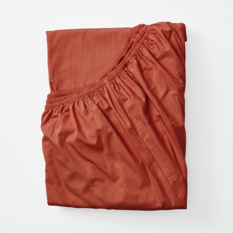 Thumbnail of Queen Fitted Sheet In Ochre Red image