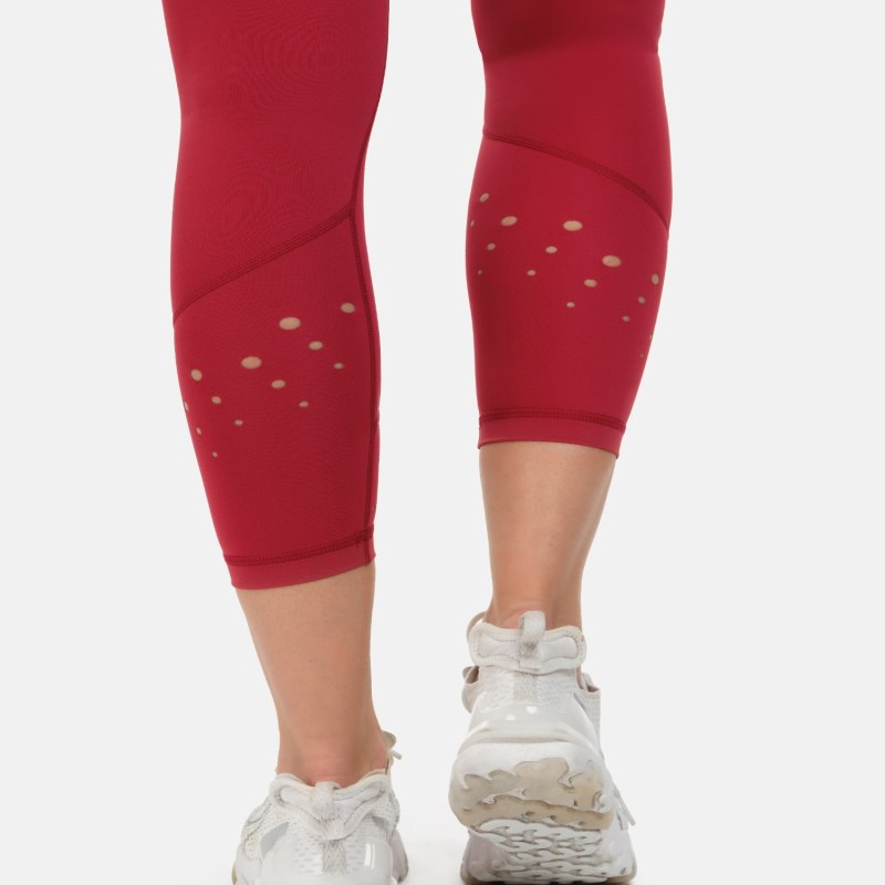 CORE 7/8 WOMEN'S RED TIGHTS