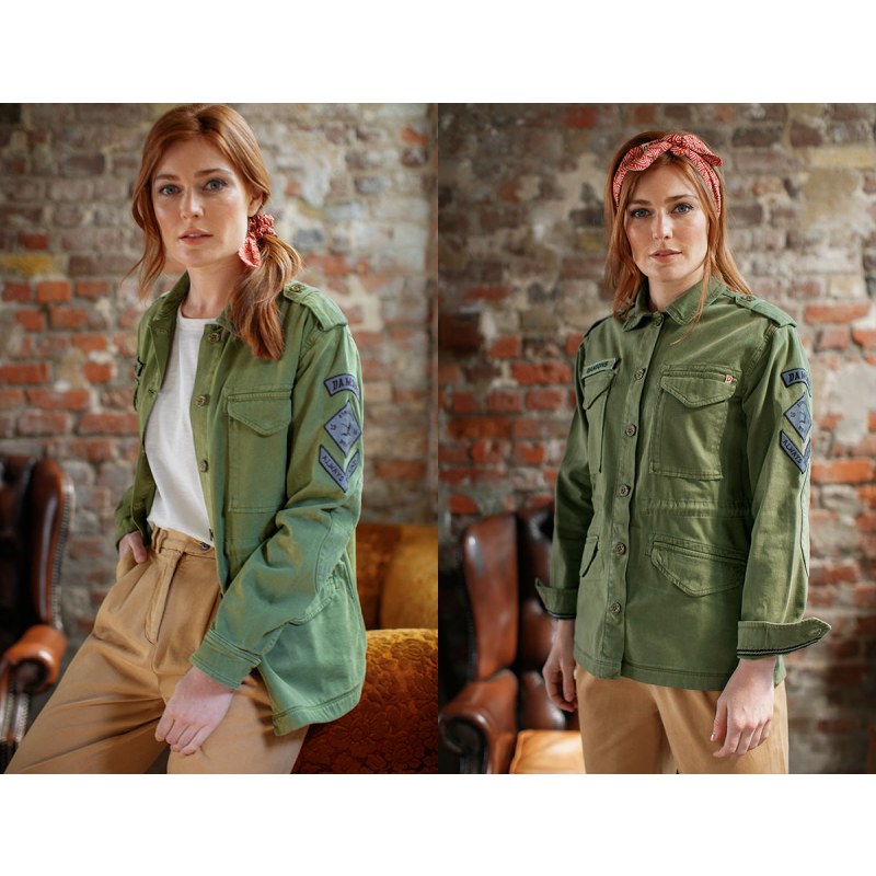 Olive green outlet army jacket womens
