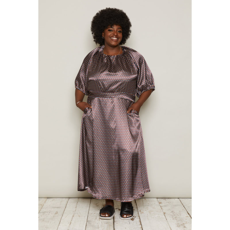 Thumbnail of Maxi Flosi Dress In Brown image