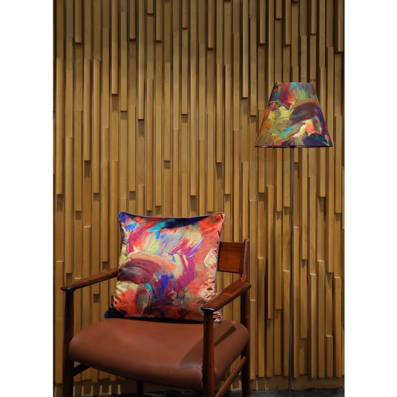 Thumbnail of Candied Streaks Velvet Cushion image