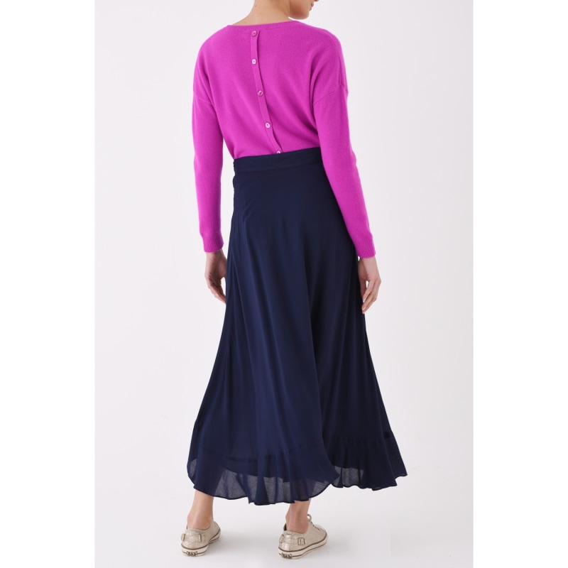 Thumbnail of Chica Skirt Navy Rayon image