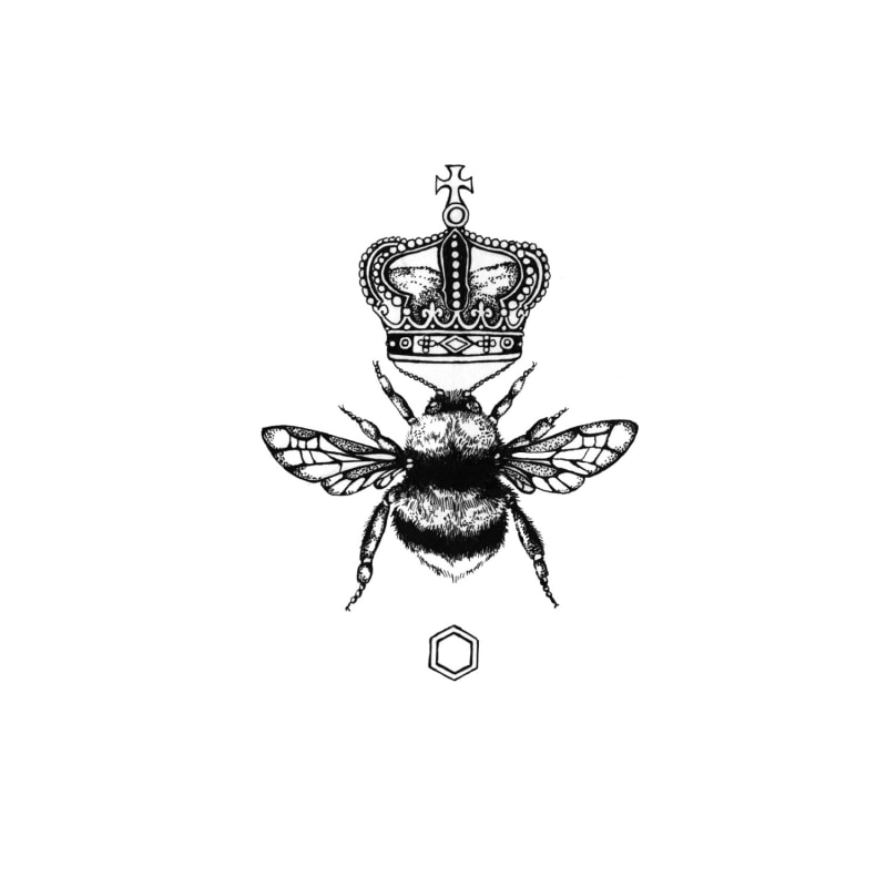 Thumbnail of ​'The Queen Bee' Fine Art Print A3 image