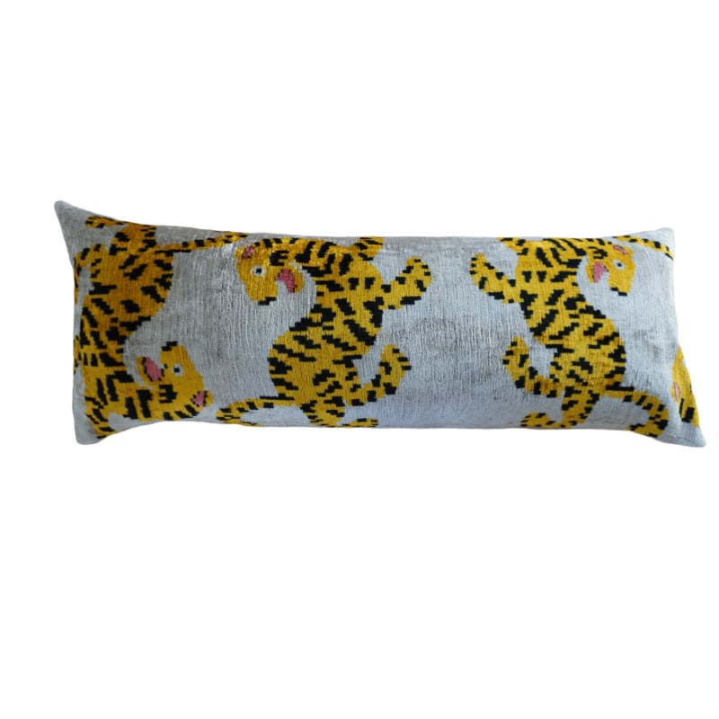 Thumbnail of Tiger Velvet Xl Bolster Cushion image