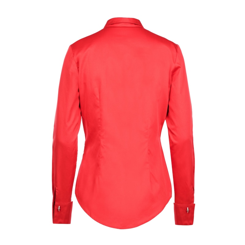 Thumbnail of Viva Red 100% Organic Gots Certified Pima Cotton Fitted Shirt image