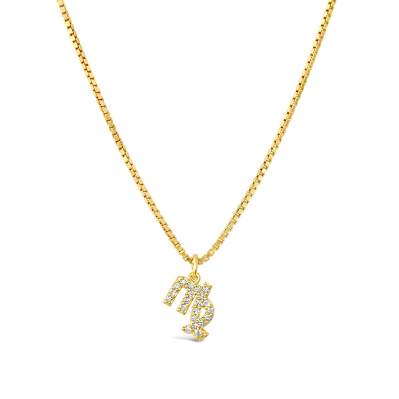 Thumbnail of Virgo 18K Gold Vermeil Zodiac Star Sign Necklace image