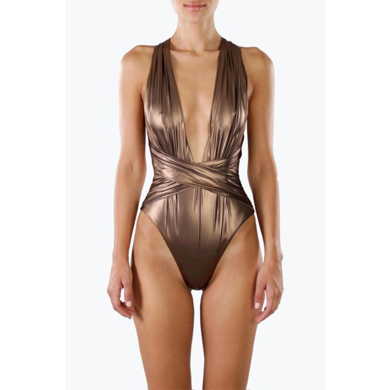 Metallic Bronze One Piece Metallic Bronze One Piece