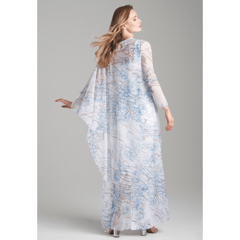 Thumbnail of Rachel Sheer Mesh Poncho In Dancing Orchid image