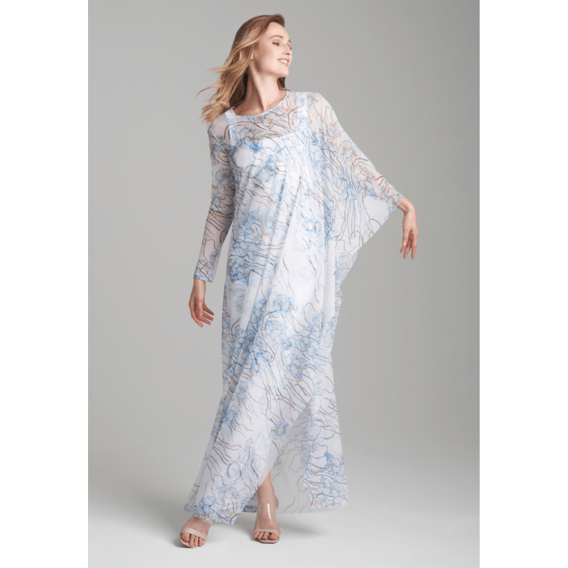 Thumbnail of Rachel Sheer Mesh Poncho In Dancing Orchid image