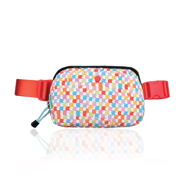 Thumbnail of Rainbow Faces Check Belt Bag Fanny Pack Bum Bag image