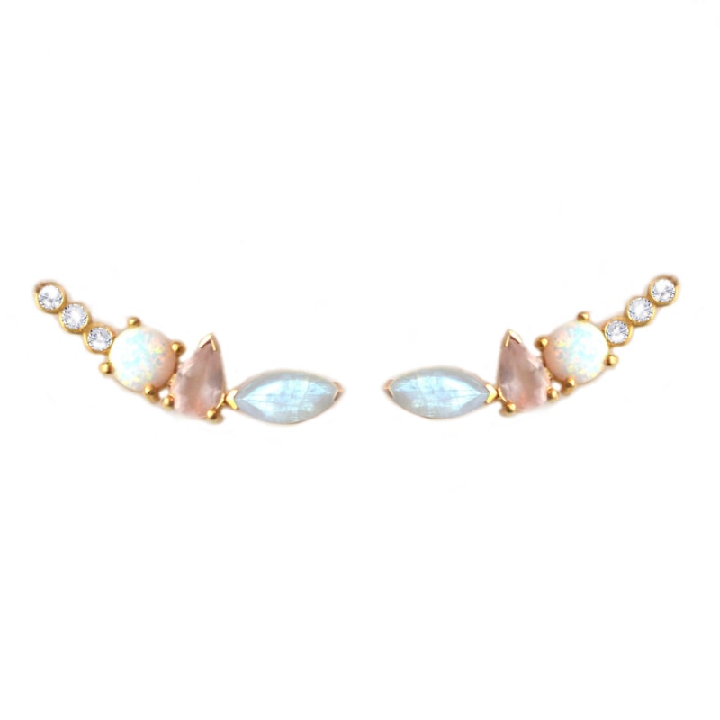Rainbow ear climber best sale