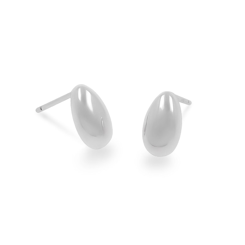 Thumbnail of Silver Raindrop Stud Earrings image