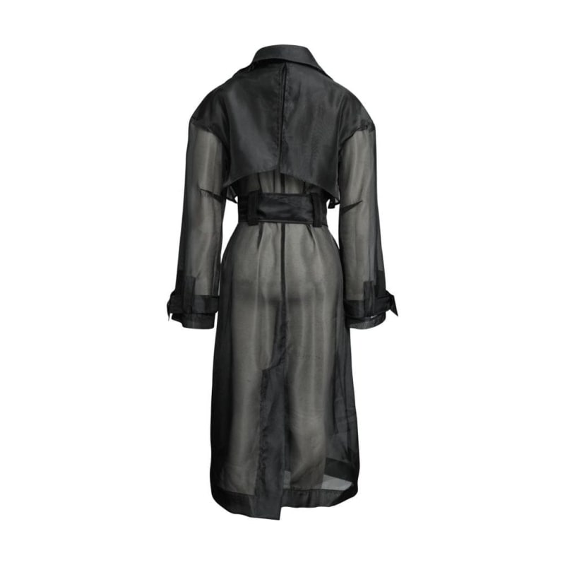 Organza trench coat top