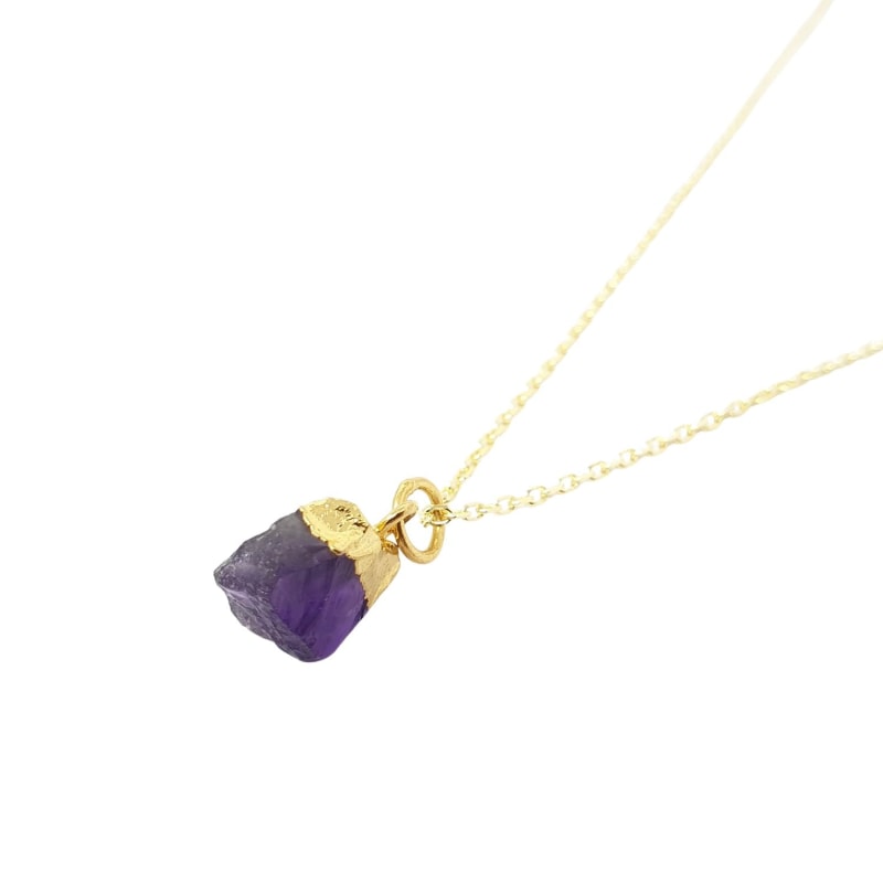 Raw Amethyst Necklace