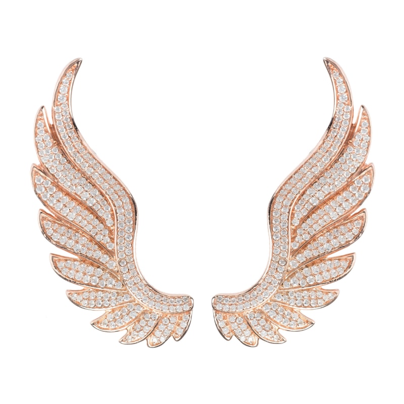 Thumbnail of Gabriel Angel Wing Ear Climber Rosegold image