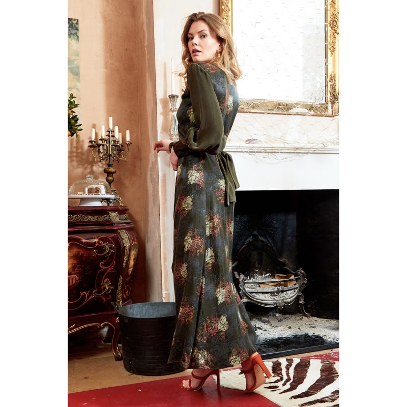 Thumbnail of Verdant Long Sleeve Wrap Dress image