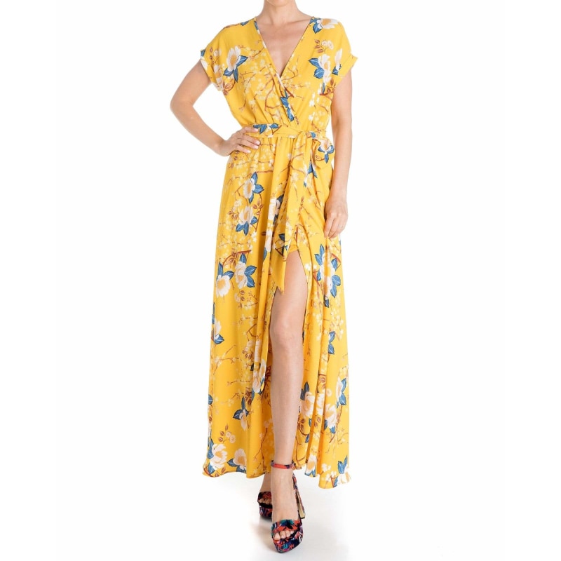 Jasmine Maxi Dress - Gold Lotus | Meghan Fabulous | Wolf & Badger