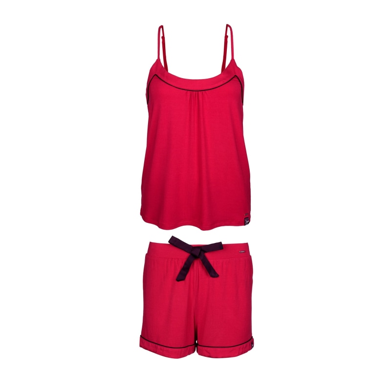 Red Satin Pyjama Set, Scarlett