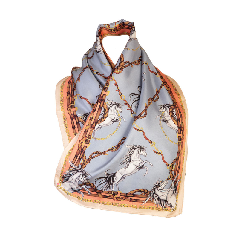 Clare Haggas Pluming Marvellous Topaz Classic Silk Scarf