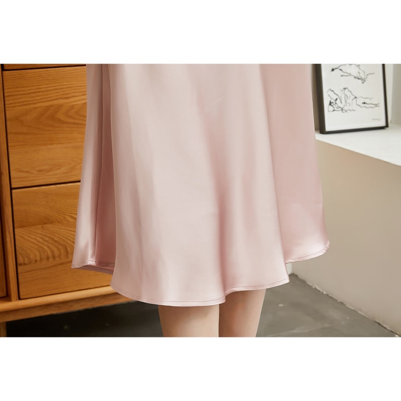 Thumbnail of Rebirth Of Venus Pure Silk Slip Dress - Baby Pink image