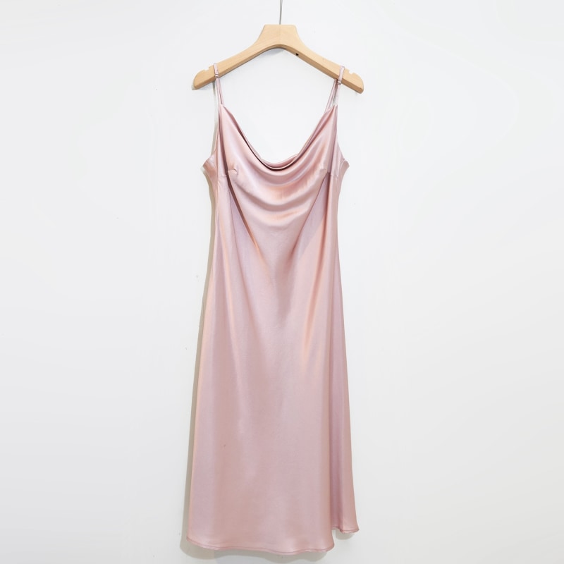 Thumbnail of Rebirth Of Venus Pure Silk Slip Dress - Baby Pink image