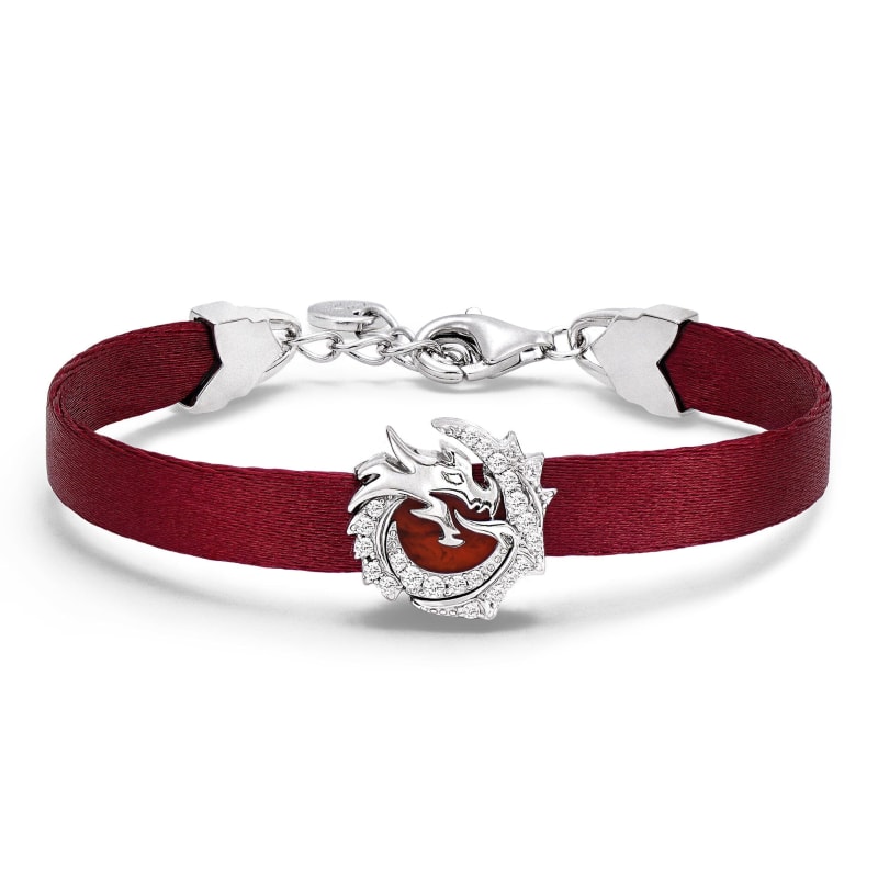 Thumbnail of Red Agate Dragon Ribbon Bracelet image